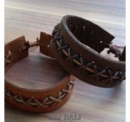 bali genuine cow leather bracelets for men coboy